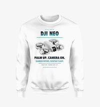 Thumbnail for DJI Neo design on white sweatshirt