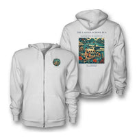 Thumbnail for VINTAGE G4270 - The Lagoon School Bus - Premium Zipped Hoodie design on white