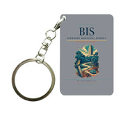 Thumbnail for Bismarck Municipal Airport (BIS) design on gray key chain