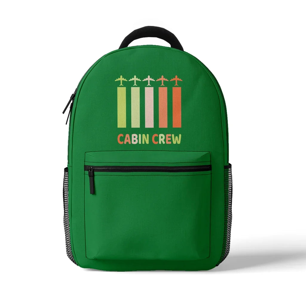 Colourful Cabin Crew 3D Backpack - view 7