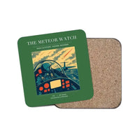 Thumbnail for The Meteor Watch - Designed Coasters design on green 1-piece