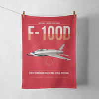 Thumbnail for F-100D Super Sabre design on red towel