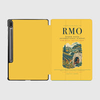 Thumbnail for Chisinau Eugen Doga International Airport (RMO) design on yellow samsung tablet tablet case