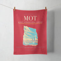 Thumbnail for Minot International Airport (MOT) design on red towel