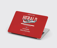 Thumbnail for Handley Page HPR.7 Dart Herald design on red MacBook case
