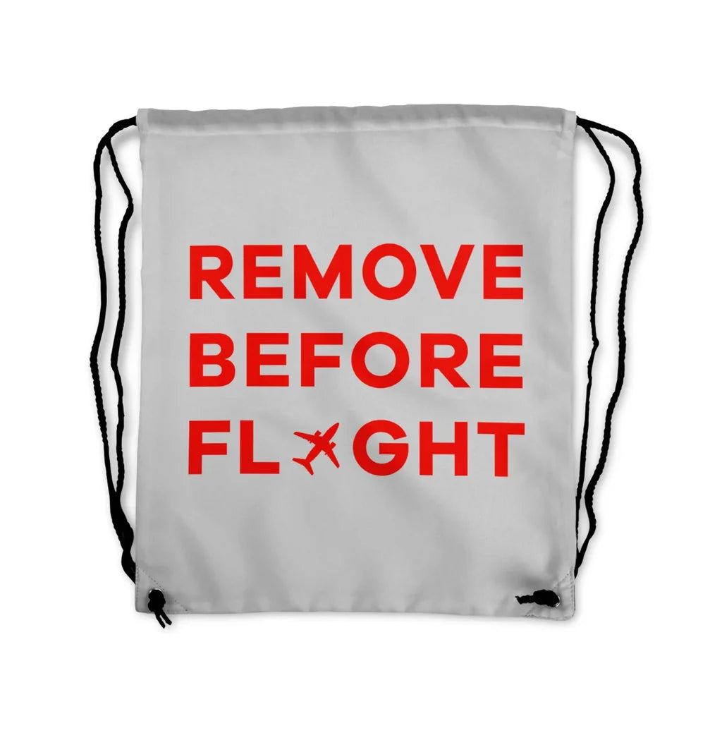 Remove Before Flight Drawstring Bag - view 7