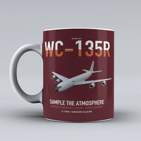 Thumbnail for WC-135R Constant Phoenix design on dark red ceramic mug, double-side print
