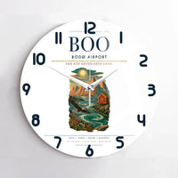 Thumbnail for Bod Airport BOO Wall-Clock No-Frame - White