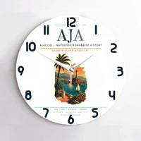 Thumbnail for Ajaccio  Napoleon Bonaparte Airport AJA Wall-Clock No-Frame - White