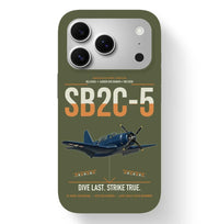 Thumbnail for SB2C-5 Helldiver design on green army magsafe iphone case, for iPhone 17 Pro