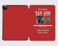 Thumbnail for TAY 650 design on red ipad tablet case