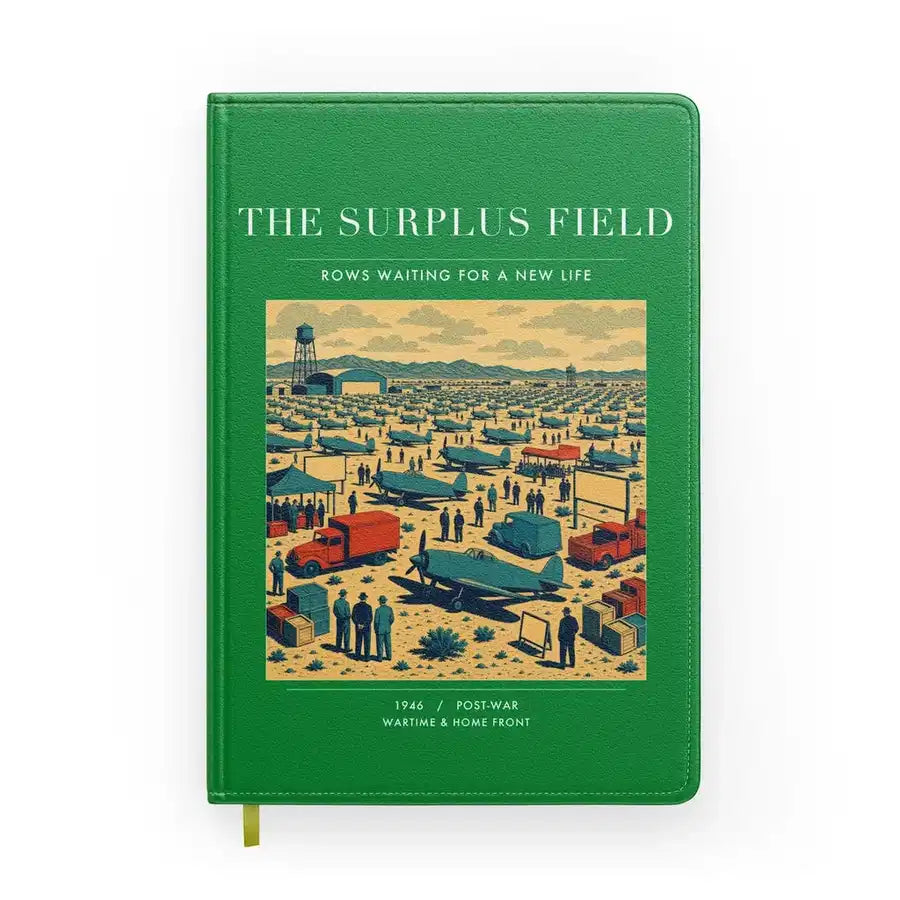 VINTAGE G4539 - The Surplus Field - Designed Notebooks design on green