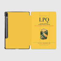 Thumbnail for Luang Prabang International Airport (LPQ) design on yellow samsung tablet tablet case