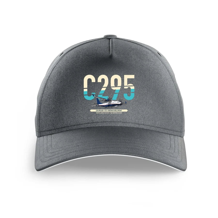 Airbus C295 MPA/ASW design on gray printed hat
