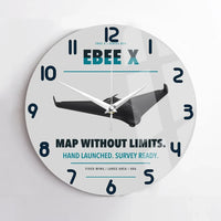 Thumbnail for AgEagle eBee X design on light gray no frame wall clock