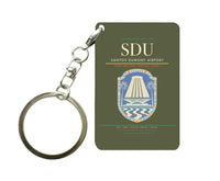 Thumbnail for Santos Dumont Airport SDU Key Chain design on green army key chain