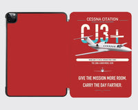 Thumbnail for Cessna Citation CJ3+ design on red ipad tablet case