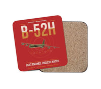 Thumbnail for B-52H Stratofortress design on red 1 piece coaster
