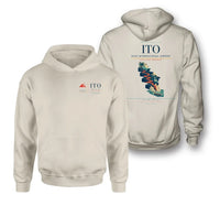 Thumbnail for Hilo International Airport (ITO) design on khaki double-side hoodie