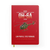 Thumbnail for Hughes OH-6A Cayuse design on red notebook