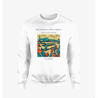 Thumbnail for VINTAGE G4372 - The Tram To The Tarmac - Designed Sweatshirts design on white
