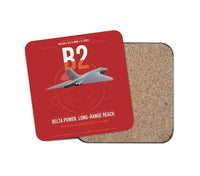 Thumbnail for Avro Vulcan B2 design on red 1 piece coaster