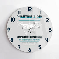 Thumbnail for DJI Phantom 4 RTK design on light gray no frame wall clock