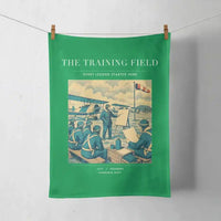 Thumbnail for VINTAGE G4009 - The Training Field - Designed Towels design on green