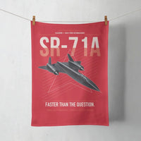 Thumbnail for SR-71A Blackbird design on red towel