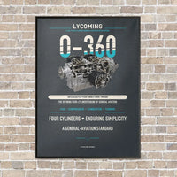 Thumbnail for O-360 vertical canvas print - framed - gray background