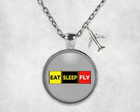 Thumbnail for Eat Sleep Fly Necklace - view 7