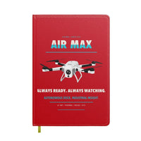 Thumbnail for Percepto Air Max design on red notebook