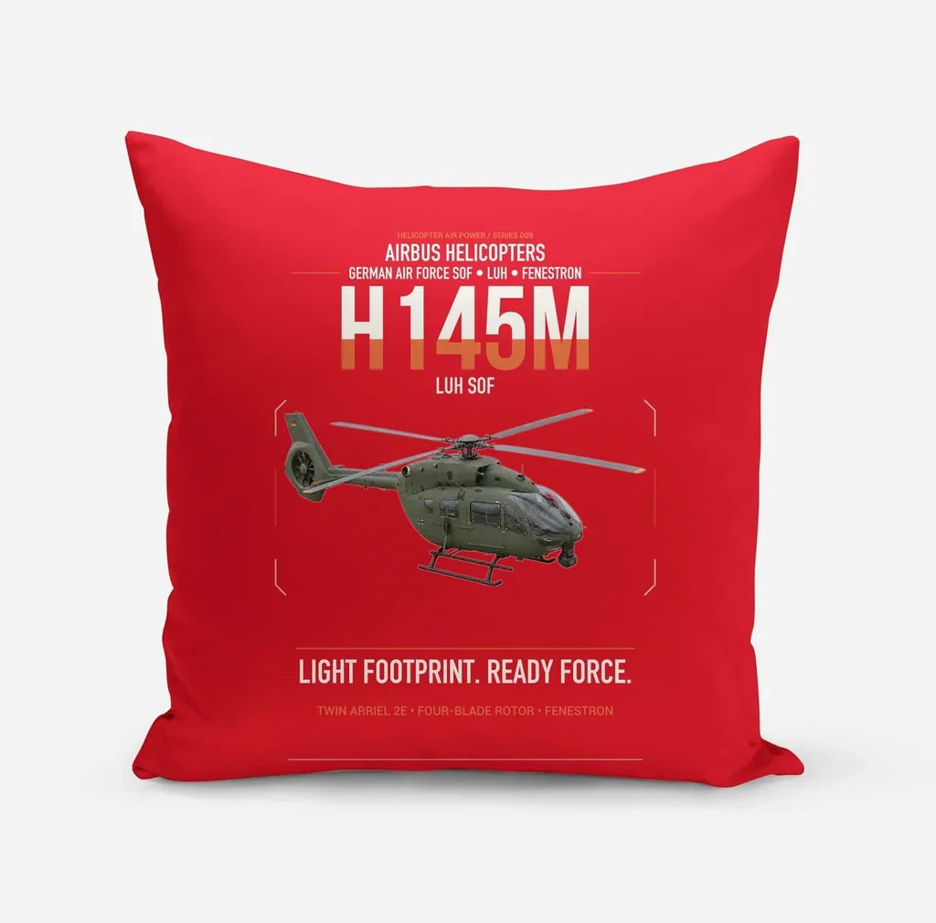 Airbus Helicopters H145M LUH SOF design on red pillow