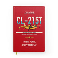 Thumbnail for Canadair CL-215T design on red notebook