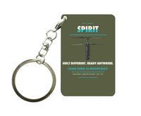 Thumbnail for Ascent AeroSystems Spirit Key Chain design on green army key chain