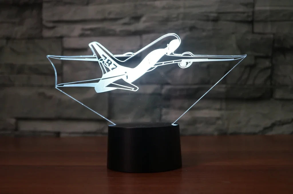 Customisable Boeing 787 3D Lamp - view 8