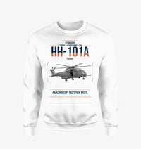 Thumbnail for Leonardo HH-101A Caesar design on white sweatshirt