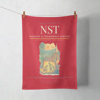 Thumbnail for Nakhon Si Thammarat Airport (NST) design on red towel