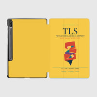 Thumbnail for Toulouse-Blagnac Airport (TLS) design on yellow samsung tablet tablet case