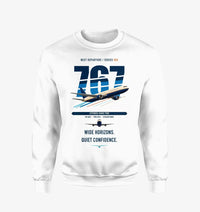 Thumbnail for Boeing 767-300ER design on white sweatshirt