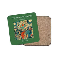 Thumbnail for The Airport Mosaic - Designed Coasters design on green 1-piece