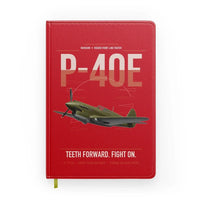 Thumbnail for P-40E Warhawk design on red notebook