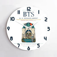 Thumbnail for M. R. Stefanik Airport BTS Wall-Clock No-Frame - White