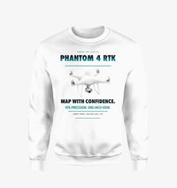 Thumbnail for DJI Phantom 4 RTK design on white sweatshirt