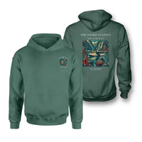 Thumbnail for VINTAGE G4062 - The Fjord Station - Double-Side Hoodie design on green double side