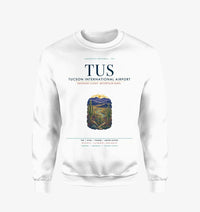 Thumbnail for Tucson International Airport (TUS) design on white sweatshirt