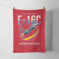 Thumbnail for F-16C Fighting Falcon design on red towel