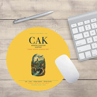 Thumbnail for Akron-Canton Airport (CAK) design on yellow round mouse pad
