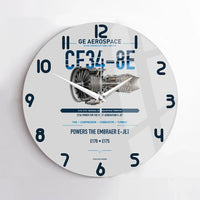 Thumbnail for CF34-8E design on light gray no frame wall clock