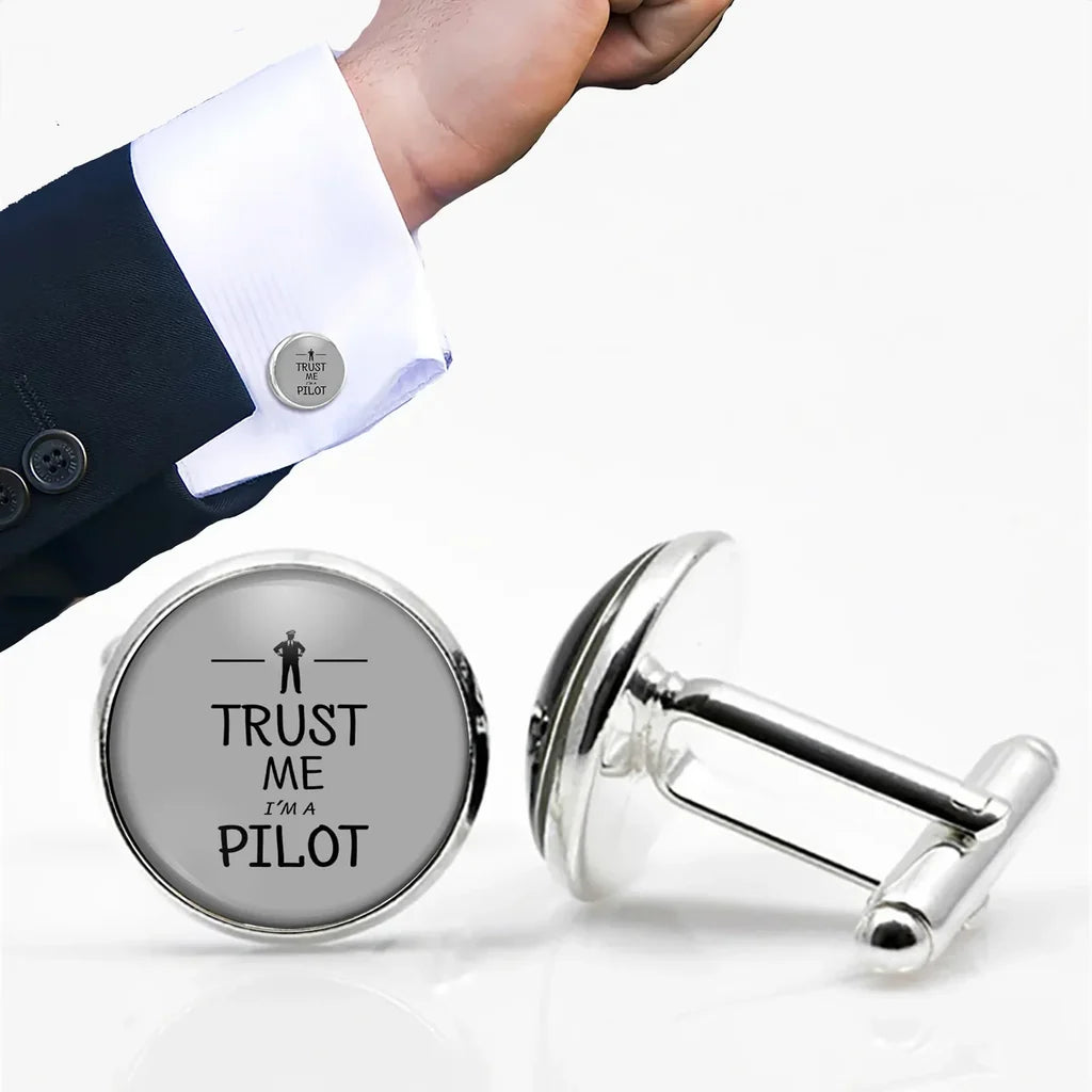 Trust Me I'm A Pilot Cuff Links - view 7